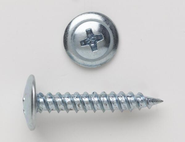 PC8114WHPSPTSM 8 X 1-1/4 MODIFIED TRUSS (WAFER) HEAD PHILLIP SHARP POINT TAPPING SCREW ZINC PLATED